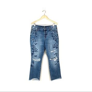 hollister • high rise vintage straight ankle jeans